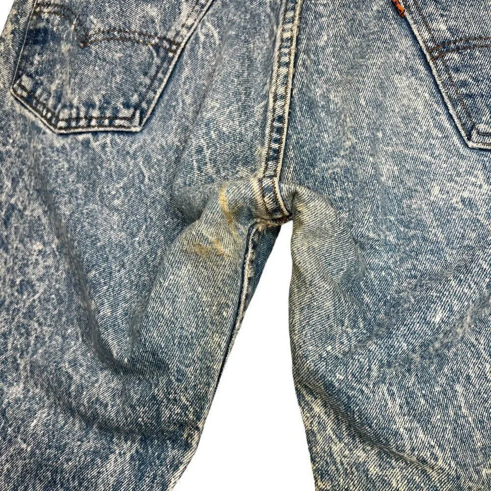Levi's 505 Jeans Men’s‎ 34 Acid Wash Orange Tag Vintage USA Straight Leg Denim